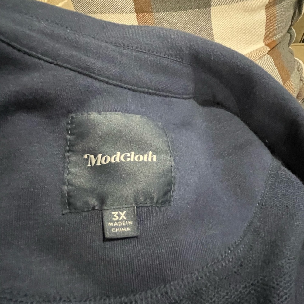 ModCloth Deep Blue Knit Top - Picture 4 of 5